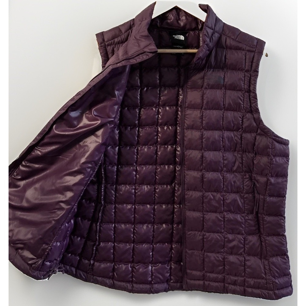 THE NORTH FACE ThermoBall Eco Vest Women's Blackberry Wine Sz XXL 2XL Packable - Picture 7 of 11